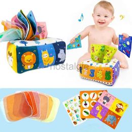 Intelligentie speelgoed Baby Montessori Dozen Speelgoed Baby Trek Langs Magic Tissue Box Speelgoed 6-12 Maanden Ontwikkeling Zintuiglijke Spel 24327