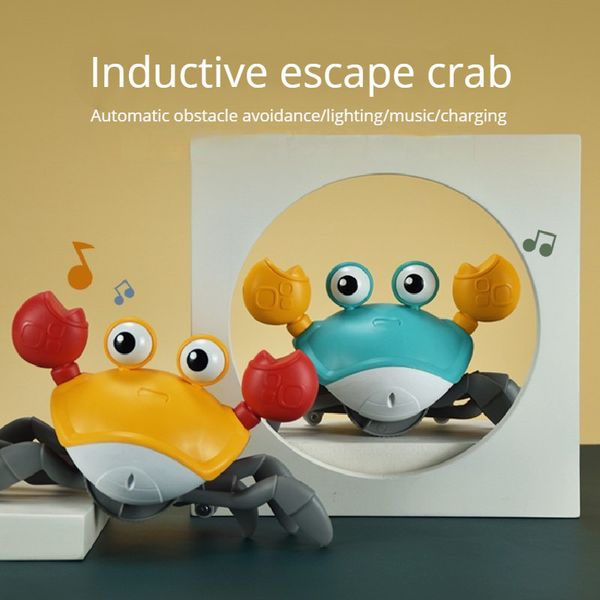 Jouets d'intelligence Enfants Induction Escape Crab Crawl Jouets électroniques pour animaux de compagnie Musique pour bébé Éducation précoce Mobile Livraison gratuite 230911