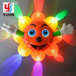 Jouets d'intelligence Danse 3D Éclairage Tournesols Jouet à piles Figure Action Jouet avec lumières clignotantes Électrique Universel Musical Bébé Jouets 230928