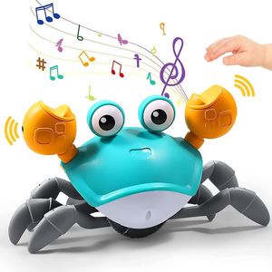 Intelligence toys Electronic Pets Electronal Crawling Induction Escape Crabs With Lighting Musical Toys Kids Game Interaction Educational Toy Gift 230911