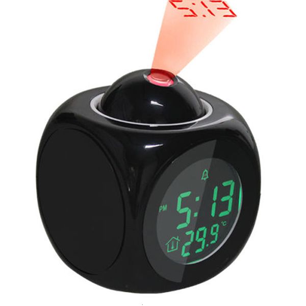Juguetes de inteligencia Glow In The Dark Toy Proyector Reloj Calendario con láser digital Tiempo Proyección LCD Snooze para niños Regalo de cumpleaños 230728