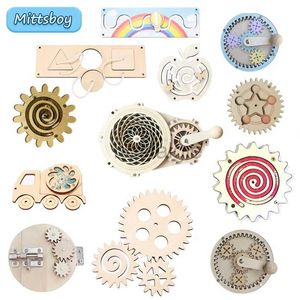 Juguetes de inteligencia Actividad para niños Tablero ocupado Diy Puzzle Accesorios de juguete Huevo Luz Temporizador Interruptores Niños Niños Montessoris Habilidades de aprendizaje 24327