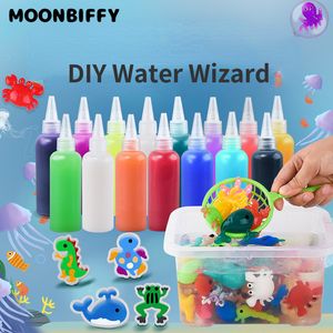 Intelligence Toys Kids Handmade DIY Craft Painting Stickers Montessori Education Origami Magic Water Elves Set Toys Children Gift 230307