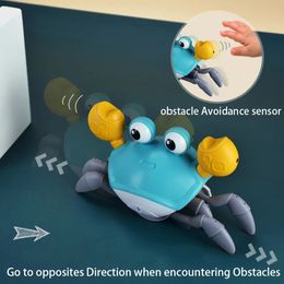 Intelligentiespeelgoed Kinderen Inductie Ontsnappen Krab Octopus Kruipspeelgoed Baby Elektronische huisdieren Muzikaal speelgoed Educatief Peuter Bewegend speelgoed Kerstcadeau 230928