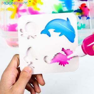 Juguetes de inteligencia Magic Water Baby Toy Ocean Mold Elf hecho a mano DIY Material Set Children s Puzzle 230323