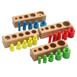 Intelligentie speelgoed Montessori cilindrische voetbal puzzel speelgoed ontwikkeling van baby's praktijk en zintuiglijke kleuterschool kinderen onderwijs houten speelgoed 230719