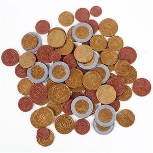 Intelligence Toys Set van 80 Plastic Toy Euro Coins Play Money Maths School Learning Rece Cent Levering geschenken onderwijs Dhpaz