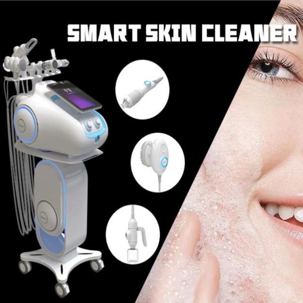 Máquina inteligente de dermoabrasión 6 en 1 Jet Peel Facial Oxygen Spray Inject Cold Hammer Pore Clean Hydro Face Limpieza profunda Aqua Peeling Equipo de belleza facial