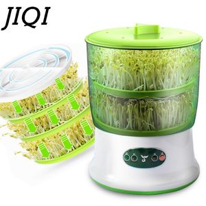 Intelligent Bean Sprouts Maker Thermostat Green Vegetable Seeds Growth Bucket Automatic Electric Sprout Buds Germinator Machine 220707