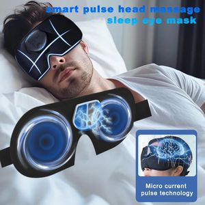 Masseur d'impulsion électrique à tête électrique intelligente EMS Masser pour la migraine Sleep Sleep Disvice Travel Feed Shadow Blind Patch 240513