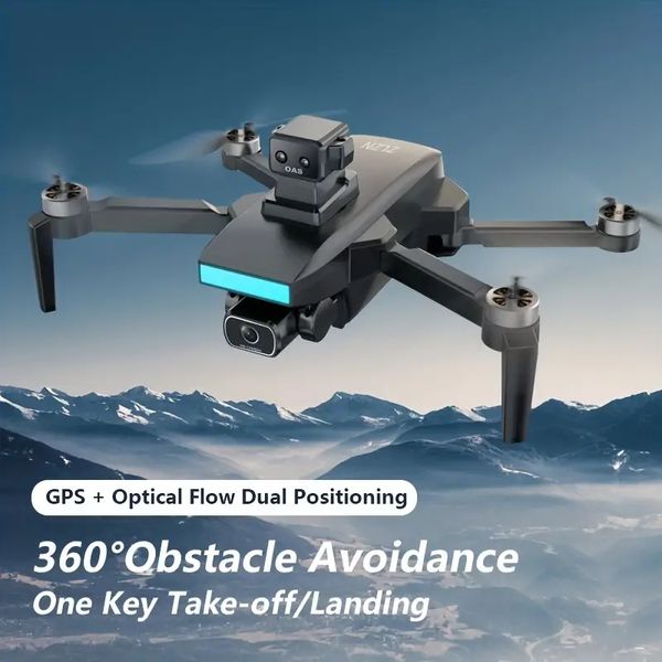 Drone de position GPS intelligent avec double caméra 1080P, évitement intelligent des obstacles, grande capacité de batterie, vol stationnaire stable, configuration à une touche, conception portable