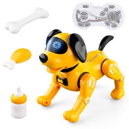 Robot télécommandé Intelligent animal chien éducation précoce jouets pour enfants interaction parent-enfant programmable démonstration d'équilibre chien de simulation