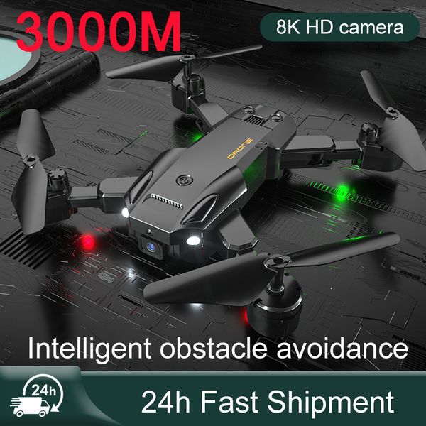 Inteligente Uav Drone 5G Drone 8K HD Drones profesionales 6K HD Pografía aérea RC Helicóptero Evitación de obstáculos Quadcopter Distancia 3000M 230214