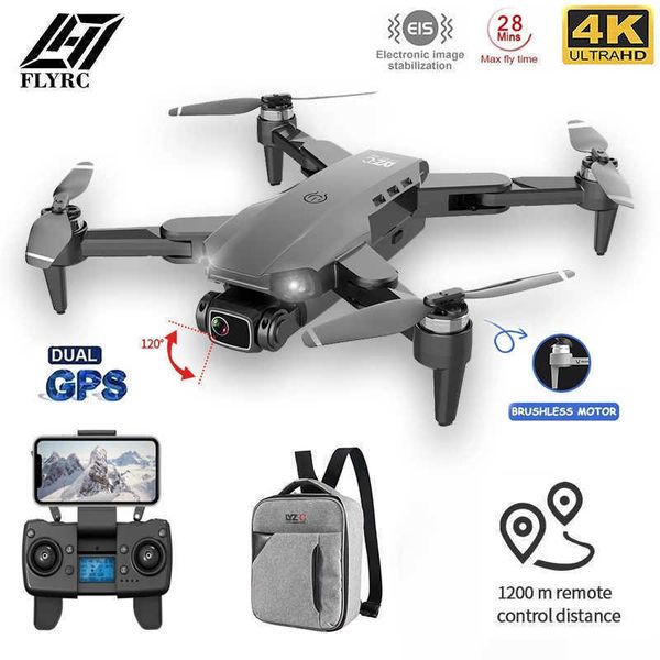 Intelligent Uav Drones L900 PRO GPS 4K HD Professionnel Double Caméra Stabilisation Aérienne Moteur Brushless Pliable Quadcopter Hélicoptère RC 1200M