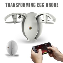 Inteligente Uav KaiDeng K130 RC Drone plegable huevo transformable 2,4G Selfie Drones Quadcopter 480P Wifi FPV altitud mantener 3D Flips RTF 230607