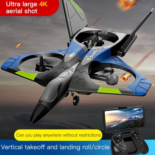 Intelligent Uav Surdimensionné 39cm Quadcopter Télécommande Combat Glider One Key Return Mousse Drones 4K HD P ographie Aérienne Véhicule Garçons 230801