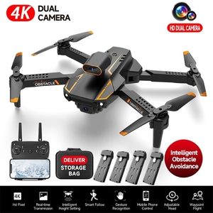 Drone professionnel Uav intelligent 4K S91 avec quadrirotor pliable à double caméra avec évitement d'obstacles à 360 degrés 5G WiFi Mini Drone RC Toy 220830