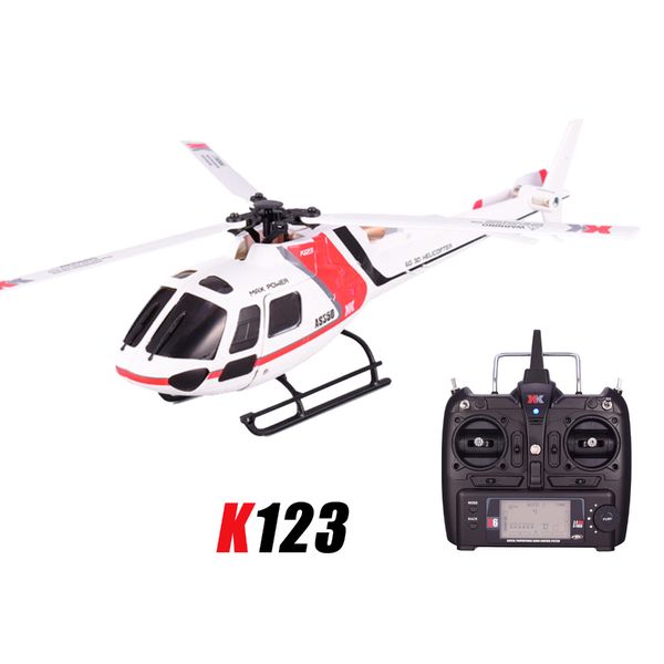 Uav inteligente Wltoys XK K110 6CH 3D 6G sistema de Control remoto sin escobillas RC helicóptero BNF sin transmisor K100 K120 K123 K124 230727