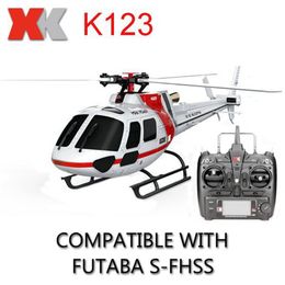 Intelligente Uav XK K123 Borstelloze RC Helikopter Compatibel met FUTABA Mode 2 Linkerhand BNF RTF Perfect voor zowel beginners als professionals 230801