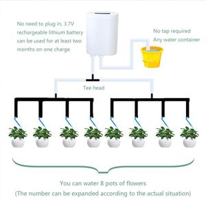 Controlador de sistema de rociadores de bomba de agua inteligente, máquina de riego por goteo automático cuantitativo cronometrado, equipo de jardín para el hogar 210610