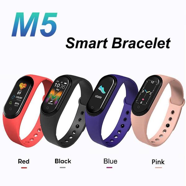 Bracelets intelligents Sport étanche M5 montre intelligente femmes homme intellectif Bluetooth fréquence cardiaque pression artérielle hommes santé bracelet orthèse