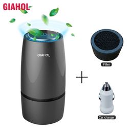 Intelliget Anion Auto Air Purifier USB Cup Automotive Mini Air Purifier Filter draagbare auto luchtverfrisser aroma diffuser voor thuis 201009