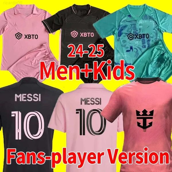 Inter Miami CF 24 25 Soccer Jersey Leonardo Campana Noah Allen Jean Mota Lawson Sunderland Nicolas Freire Shanyder Borgelin Home Away Kid Kit