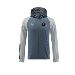 Inter Miami CF heren vrijetijdsjack windjack sweatshirt windjack met capuchon buitensporten windjack herenmode casual jas