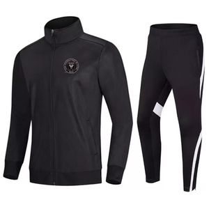 Inter Miami CF Chándales para hombres Ropa de fútbol Uniforme Chaqueta de fútbol Ropa deportiva Entrenamiento deportivo de secado rápido Correr baloncesto w300I