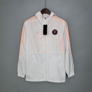 Inter Miami – veste coupe-vent pour hommes, maillots, fermeture éclair complète, col montant, mode hommes, manteau de sport et de loisirs