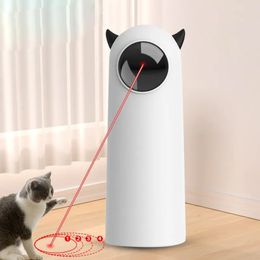 Jouets interactifs pour chats, Laser LED automatique, taquin intelligent, accessoires d'intérieur pour animaux de compagnie, jouet électronique portatif pour chat et chien