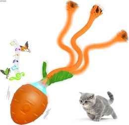 Jouets interactifs pour chat pour chats d'intérieurUSB Rechargeable, activation du mouvement, jouet électrique pour chat, jouet pour chaton en mouvement, simulation du chant des oiseaux 240227