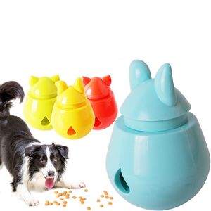 Interactive Dog Cat Food Treat Ball Bowl Toy Funny Pet Shaking Fuite Conteneur de nourriture Chiot Chat Alimentation lente Pet yq01154