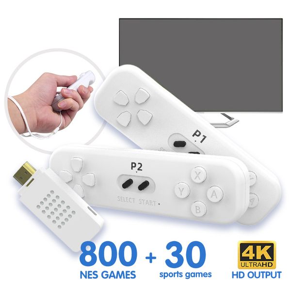 La Console de jeux vidéo somatosensorielle interactive peut stocker 800 joueurs de jeux portables Mini HD sans fil classiques prenant en charge Double Y2 Fit