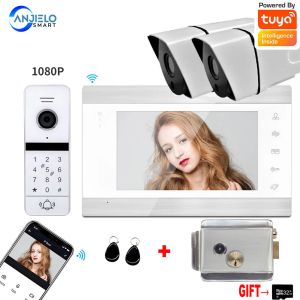 Interphone 1080p FHD Wireless Tuya Smart Home Doorbell Camera WiFi Vidéo Interphone pour la maison avec protection de sécurité électrique