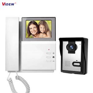 Sistema de intercomunicador de video de 4.3 pulgadas de 4.3 pulgadas Video Doorbell Doorbell Phone 700 TVL Color Camera al aire libre para la oficina del apartamento en el hogar