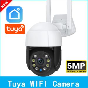 Interphone 5MP Tuya Speed Dome PTZ IP Camera Tapis Auto Suivi Auto Caméra WiFi sans fil P2P CCTV CAMER