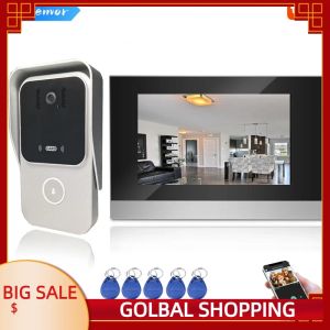 Intercom 7 inch Tuya Wifi Intercom Single Monitor Apartment Building Wireless Smart Video Door Telefoon voor Villa House Entry Security