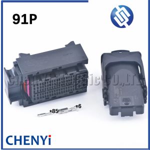 Interphone 91 Pin / Way En moteur Plux de carte d'ordinateur Connecteurs ECU avec terminal pour le golf 7 Magotan Passat A6 A8 4H0 906 971 / A / B 7P6 906 971 A