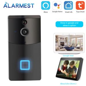 Interphone Alarmest 1080p Tuya Smart WiFi Dohet Door Camera Ring Door Bell Intercom Motion Detector Night Vision Security Propulsed by Tuya