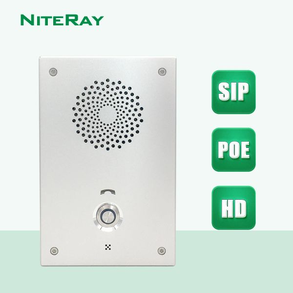 Interphone Audio SIP Porte de porte IP DOOR DOOR SIP SYSTÈME DE CONTRÔLE D'ACCÈS INTERCON PORTE COMPATIBLE COMPATIBLE AVEC ASTERISK / ALCATEL / AVAYA / CISCO PBX