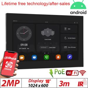 Intercom DH Mutil Language Video Intercom Poe VTH5341GW DHIVTH5341GW Android 10inch Indoor Monitor en WiFi Touch Screen Deurbel