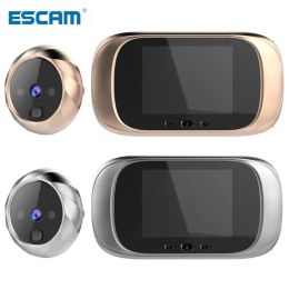 Intercom Escam HD Door -kijker Long Standby Video Intercom Infrarood Motion Sensor Night Vision Camera Door Bell Home Security Camera