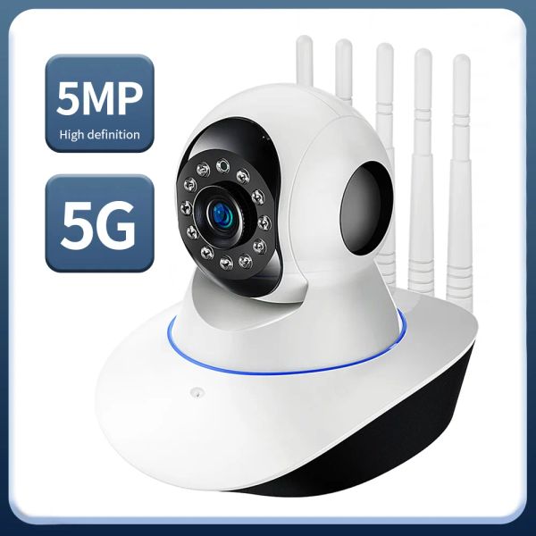 Interphone HD 3MP 5MP Wireless IP Camera CCTV 5G WiFi Camera PTZ Security Protector Surveillance Camera Smart Auto Tracking Baby Monitor