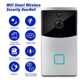 Intercomunicador ICSEE WiFi Smart Video Doorbell Camera Wireless Home Security Door Bell Dwoway Audio Intercom Record Visión nocturna