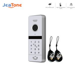 Interphone Jeatone 4Wire VIDEO DOORSE POUR VIDEO SYSTÈME INTERCOM SYSTÈME Mot de passe déverrouiller 4pin Panneau d'appel FHD 1080P IP65 IPLOPER 84207