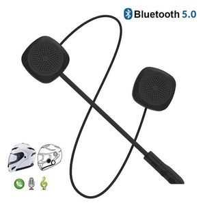 Interphone Motorcycle Casque Intercom Casque Bluetooth 5.0 EDR CASHONES Microphone Bicycle Hands Encein de haut-parleurs