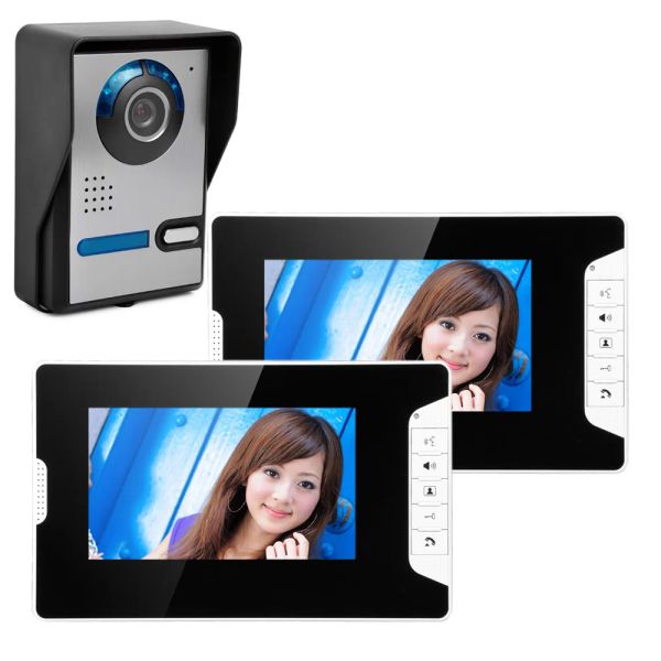 Intercom Smartyiba Video Système d'interphone Déverrouiller Smart Home Video Door Phone Téléphone Vidéo Pobile pour Villa Home Office appartement