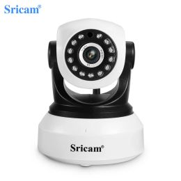 Intercom Sricam SP017 HD 3.0MP IP -camera 4x Zoom Mini Wireless Smart Home CCTV Camera Mobiel Mobile Remote 360 ° View Indoor WiFi Baby Monitor