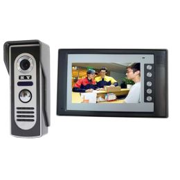 Intercom SYSD Video Intercom voor thuisdeurbell Telefoon 7 inch Monitor Kleur met IR -camera metalen deurtelefoon